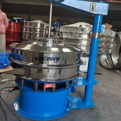 SUS304  Fine Powder Brush Vibrating Screen Rotary Sieve For Sulfur Powder