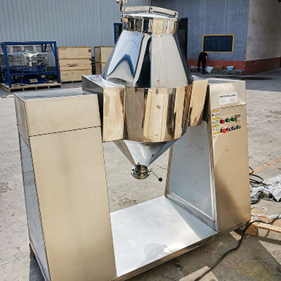 Stainless Steel Double Cone Mixer , Chemical Dry Powder Mixer Food Powder And Granule Automatic Mixer